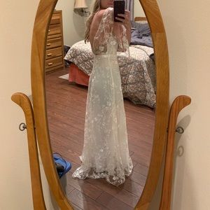 White Lace Maxi Dress